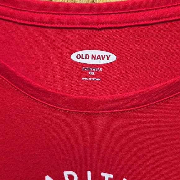 Old Navy | Graphic Tee | Red Wite Blue | Size XXL - Picture 4 of 6
